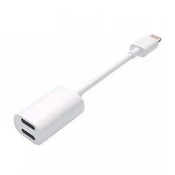 Адаптер Apple iPhone SE 2022 / iPhone 14 Pro Max / iPhone 14 Plus / iPhone 14 Pro / iPhone 14 / iPhone 13 Pro / iPhone 13 Mini / iPhone 13 / iPhone 13 Pro Max / iPhone 12 Mini / iPhone 12 Pro Max / iPhone 12 Pro / iPhone 12, Lightning, Білий