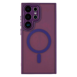 Чехол (накладка) Samsung Galaxy S25, Matte Camera Lens, MagSafe, Dark Purple, Фиолетовый
