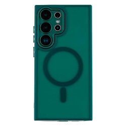Чехол (накладка) Samsung Galaxy S25 Ultra, Matte Camera Lens, MagSafe, Dark Green, Зеленый