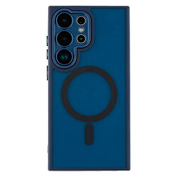 Чехол (накладка) Samsung Galaxy S25 Plus, Matte Camera Lens, MagSafe, Dark Blue, Синий