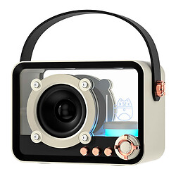 Портативна колонка QD05 Retro Style, Бежевий
