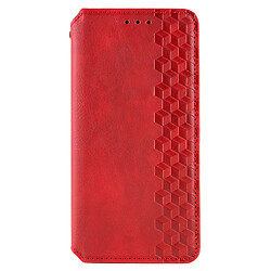 Чехол (книжка) Motorola Moto G05 / XT2523 Moto E15, GETMAN Cubic, Красный