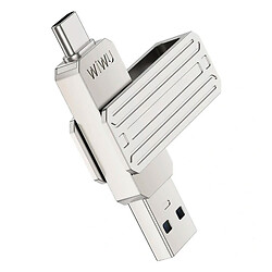 USB Flash WIWU Wi-FD001, 32 Гб., Серебряный