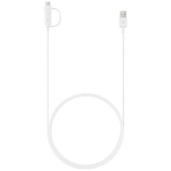 Кабель Samsung, MicroUSB, Type-C, 1.5 м., Белый