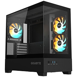 Корпус Gigabyte C201 Panoramic Tempered Glass, Черный