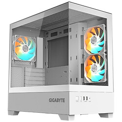 Корпус Gigabyte C201 Panoramic Tempered Glass Ice, Белый