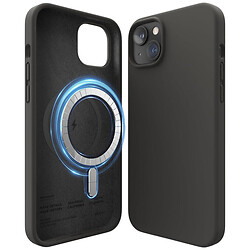 Чохол (накладка) Apple iPhone 14 Plus, Elago Silicone Case, MagSafe, Чорний