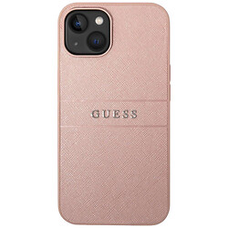 Чохол (накладка) Apple iPhone 14 Plus, Guess Saffiano, Рожевий