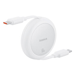 USB кабель Baseus P10364500211-01 Free2Pull Mini, Type-C, 1.0 м., Белый
