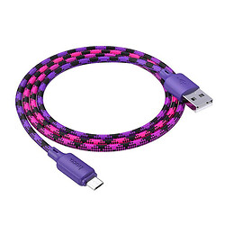 USB кабель Hoco X116 Meridian, MicroUSB, 1.0 м., фіолетовий