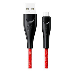 USB кабель Usams US-SJ396 U41 Braided, MicroUSB, 2.0 м., Красный