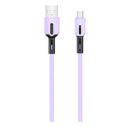 USB кабель Usams US-SJ432 U51, MicroUSB, 1.0 м., фіолетовий