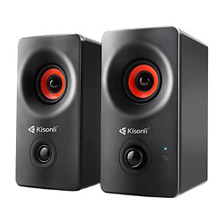 Колонки для комп'ютера Kisonli AC-9002A-B, Чорний