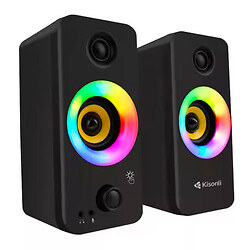 Колонки для компьютера Kisonli X8, Черный