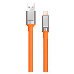 USB кабель Walker C915 Apple iPhone SE 2022 / iPhone 14 Pro Max / iPhone 14 Plus / iPhone 14 Pro / iPhone 14 / iPhone 13 Pro / iPhone 13 Mini / iPhone 13 / iPhone 13 Pro Max / iPhone 12 Mini / iPhone 12 Pro Max, Lightning, 1.0 м., Оранжевый