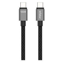 USB кабель Walker C985, Type-C, 1.5 м., Чорний