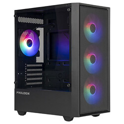 Корпус Prologix Lumi GM-01AB Glass, Черный