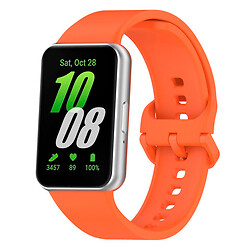Ремешок Samsung Galaxy Fit 3, Silicone Band, Оранжевый