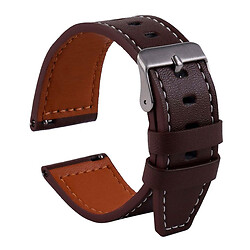 Ремешок универсальный, Leather Strap, Dark Brown, Коричневый