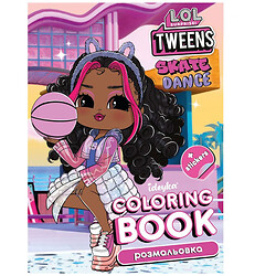 Книжка-розмальовка зі стікерами "Skate Dance 2 Tweens"
