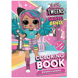 Книжка-раскраска со стикерами "Skate Dance Tweens"