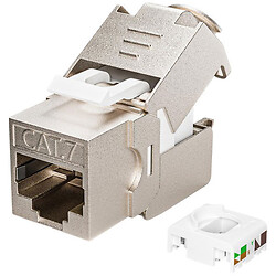 RJ45 конектор 8P8C "мама" Cat7 для монтажу без обтиску MKC7-XHJ