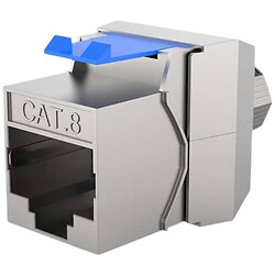 RJ45 коннектор 8P8C "мама" Cat8 для монтажа без обжима MKC8-XHJ