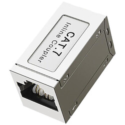 Адаптер RJ45 "мама", подовжувач мережевого дроту 10Gbps Cat7 ZTC7-Z06