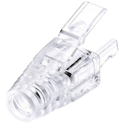 Ковпачок на RJ45 Cat6A/Cat7, прозорий, для кабелю діаметром 6,5-7,5мм HT-H775TP-100