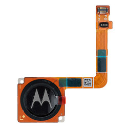 Шлейф Motorola XT1962 Moto G7, Зі сканером відбитка пальця, Чорний