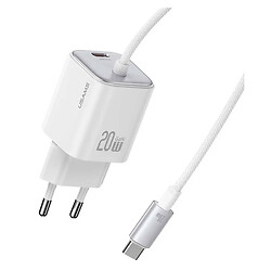 СЗУ Usams US-CC261 JC, З кабелем, Type-C, Білий