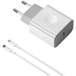 СЗУ Konfulon C87C Apple iPhone SE 2022 / iPhone 14 Pro Max / iPhone 14 Plus / iPhone 14 Pro / iPhone 14 / iPhone 13 Pro / iPhone 13 Mini / iPhone 13 / iPhone 13 Pro Max / iPhone 12 Mini / iPhone 12 Pro Max / iPhone 12 Pro, З кабелем, Lightning, Білий