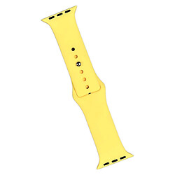 Ремінець Apple Watch 42 / Watch 44, Silicone WatchBand, Light Yellow, Жовтий