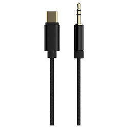 Адаптер Cablexpert CCA-CM3.5M-1.5M, Type-C, 1.5 м., 3.5 мм., Черный