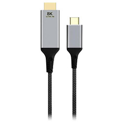 Кабель Cablexpert A-CM-HDMIM8K-2M, Type-C, HDMI, 2.0 м., Чорний