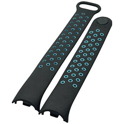 Ремінець Xiaomi Mi Band 8 / Mi Band 9, BeCover Nike, Black-Blue, Чорний