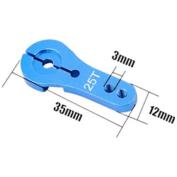 Важіль для серво 25T Servo motor Arm Blue