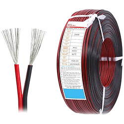 Провод питания 2468 22awg 2х0.32 кв.мм красно-черный HGS