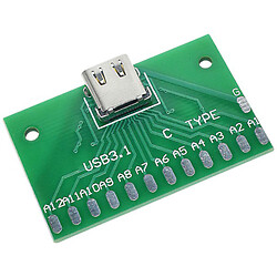 Плата-переходник гнездо USB Type-C на DIP (2.54) 36 pin