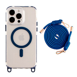 Чохол (накладка) Apple iPhone 13 Pro, Lanyard, Indigo Blue, MagSafe, Синій