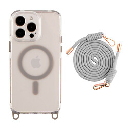 Чохол (накладка) Apple iPhone 13 Pro, Lanyard, Titanium Grey, MagSafe, Сірий