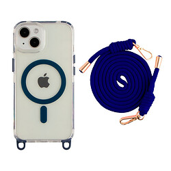 Чохол (накладка) Apple iPhone 13, Lanyard, Indigo Blue, MagSafe, Синій