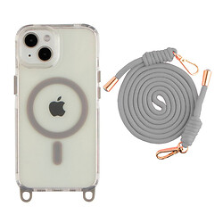 Чохол (накладка) Apple iPhone 13, Lanyard, Titanium Grey, MagSafe, Сірий