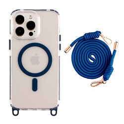 Чохол (накладка) Apple iPhone 14 Pro Max, Lanyard, Indigo Blue, MagSafe, Синій