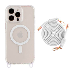Чехол (накладка) Apple iPhone 14 Pro Max, Lanyard, MagSafe, Белый