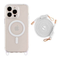 Чехол (накладка) Apple iPhone 14 Pro, Lanyard, MagSafe, Белый