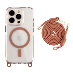 Чехол (накладка) Apple iPhone 15 Pro Max, Lanyard, MagSafe, Desert Gold, Золотой
