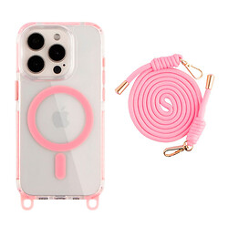 Чехол (накладка) Apple iPhone 15 Pro Max, Lanyard, MagSafe, Розовый