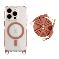 Чехол (накладка) Apple iPhone 15 Pro, Lanyard, MagSafe, Desert Gold, Золотой