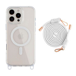 Чехол (накладка) Apple iPhone 16 Pro Max, Lanyard, MagSafe, Белый